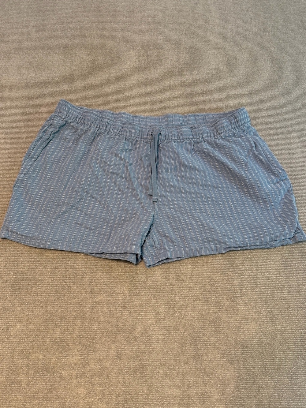 Patagonia Blue Striped Pull On Shorts L Coastal Gorpcore Outdoorcore